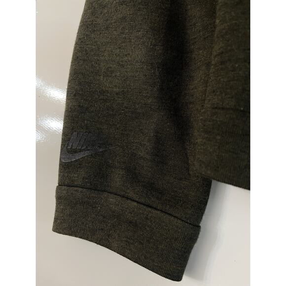 Nike Wmn's Tech Fleece Aeroloft Bomber Jacket Olive Sz XL - Picture 8 of 8